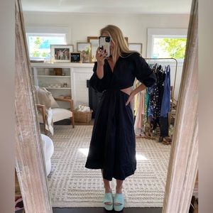 GAP PUFF SLEEVE CUT OUT DRESS NEW WITH TAGS- SMALL